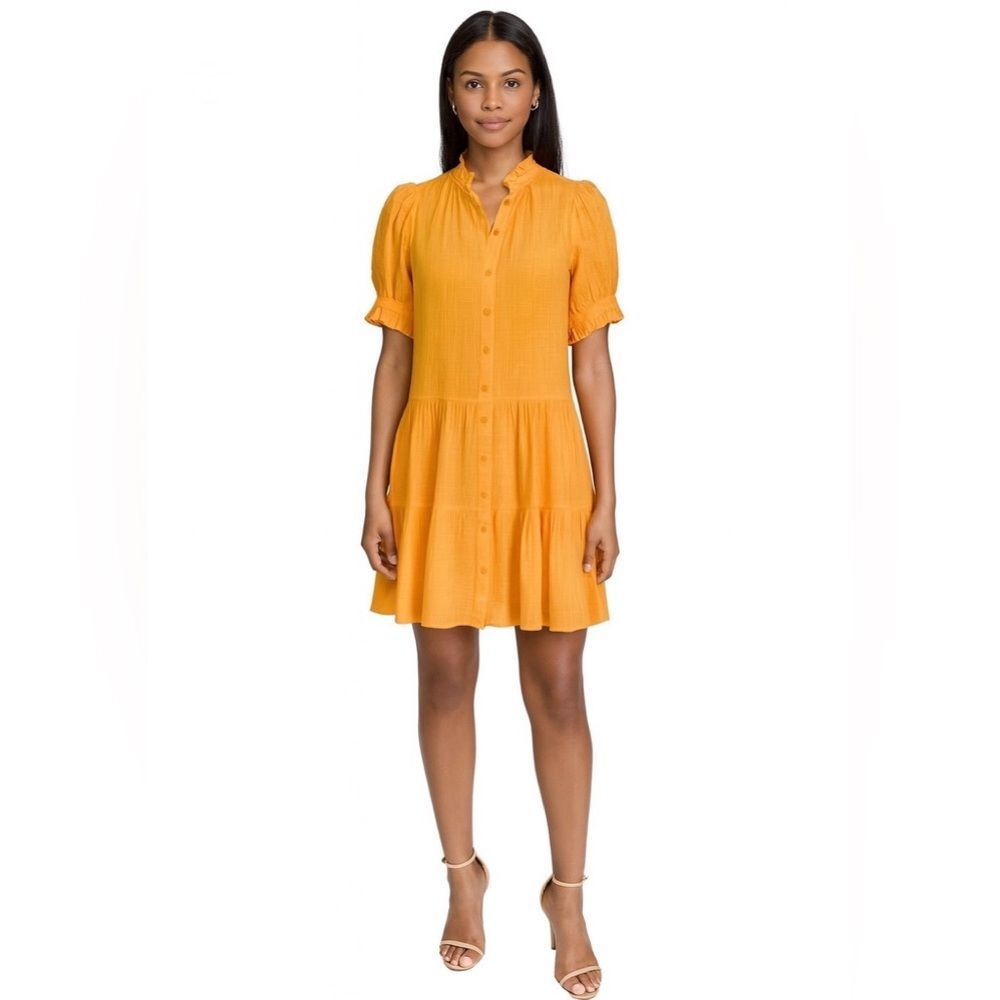 Apiece Apart Las‎ Alturas Crinkle Puff Sleeve Mini Dress, XS